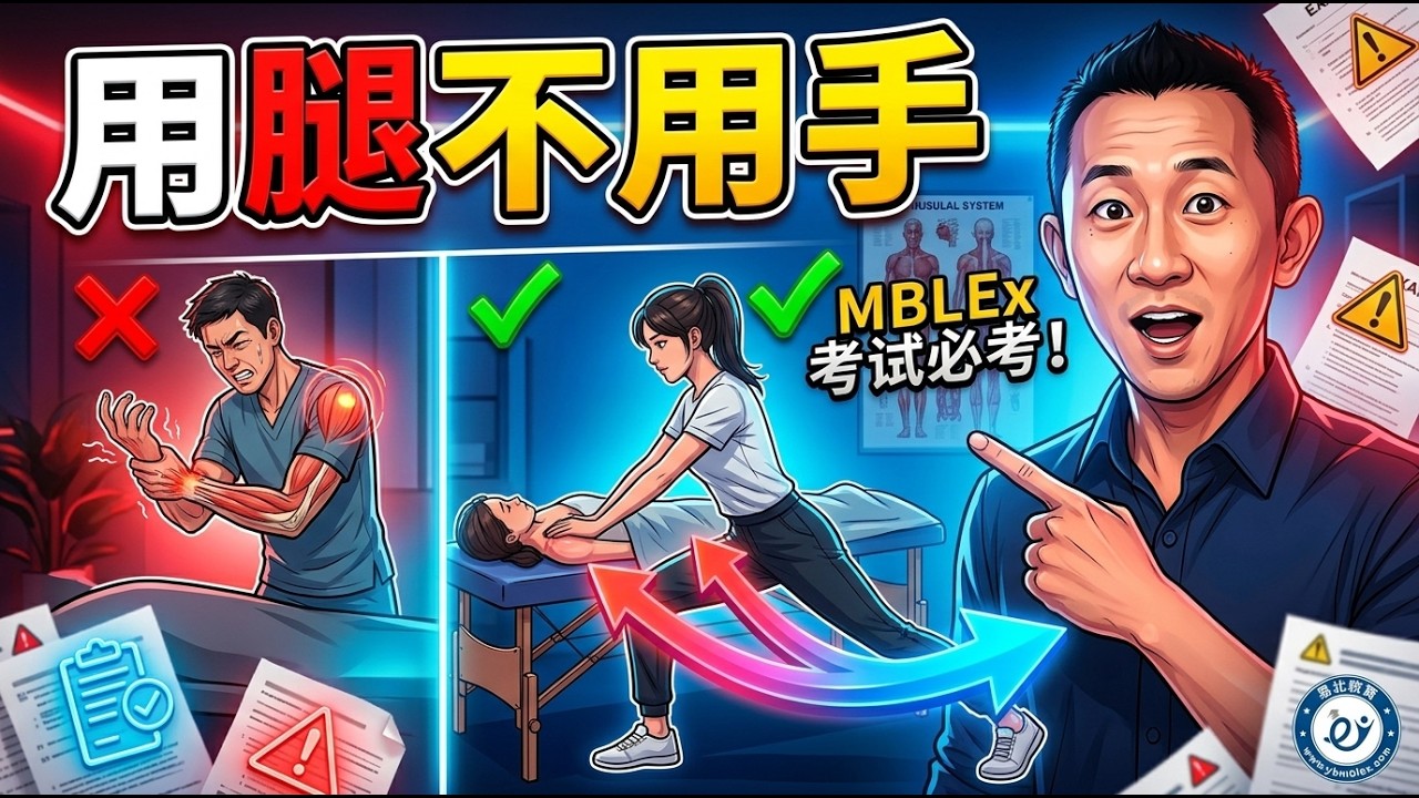 保护你的职业寿命:掌握正确的“身体力学(Body Mechanics)”,别在按摩联邦考试和诊所里弄伤自己