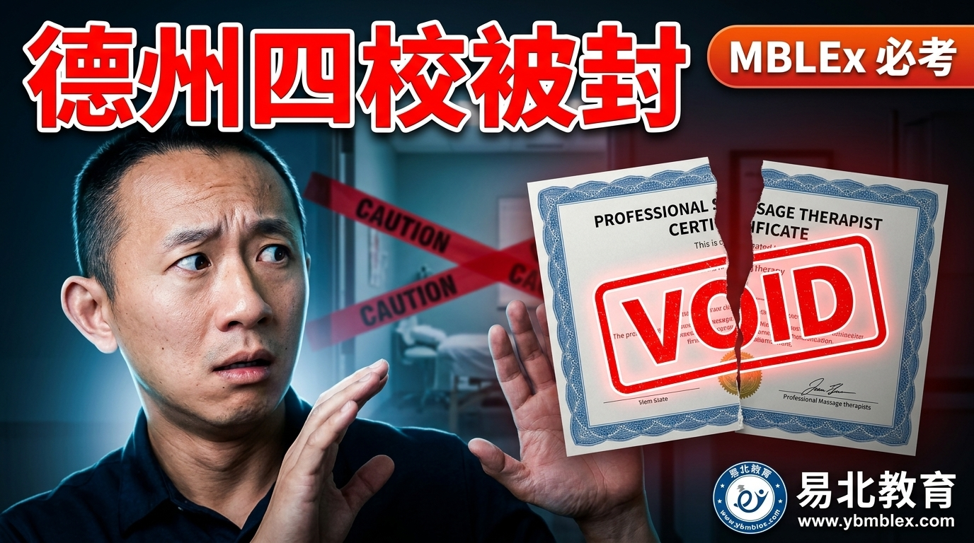 德州按摩执照 - MBLEx exam study guide 易北教育